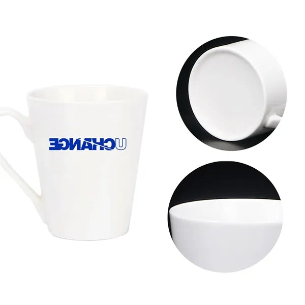 White Ceramic Coffee Mug For Custom Logos