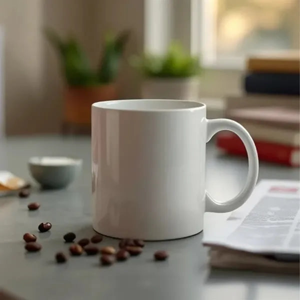 White Ceramic Coffee Mug For Custom Logos