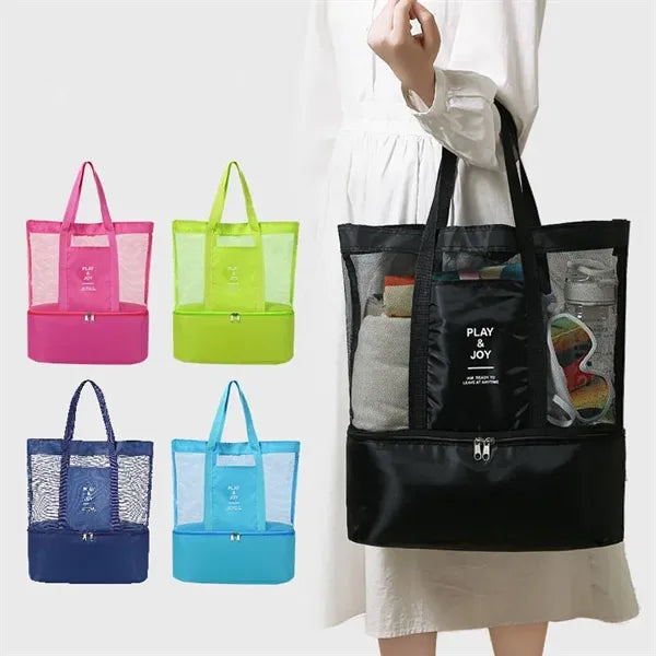 Lightweight Swimming Beach Mesh Tote Bag