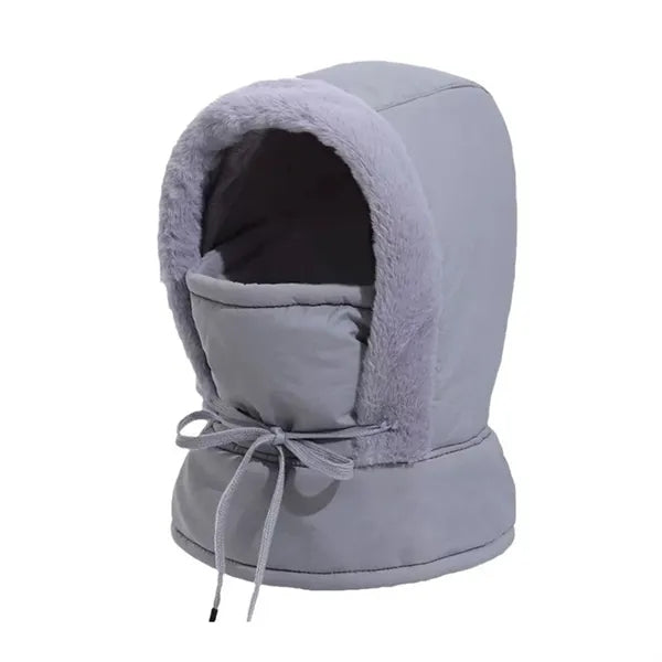 Winter Trapper Hat With Fleece Neck Warmer Ski Cap
