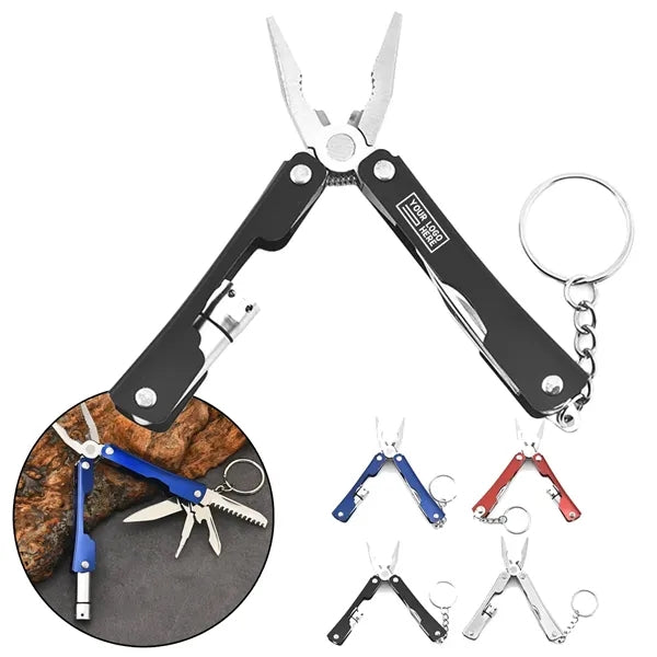 Mini Folding Pliers Small Model With Light Outdoor Supplies