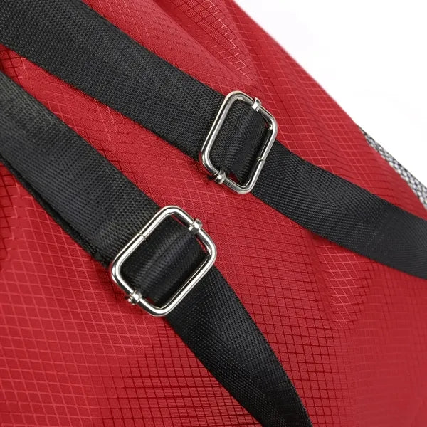 Waterproof Drawstring Backpack With Mesh Pockets