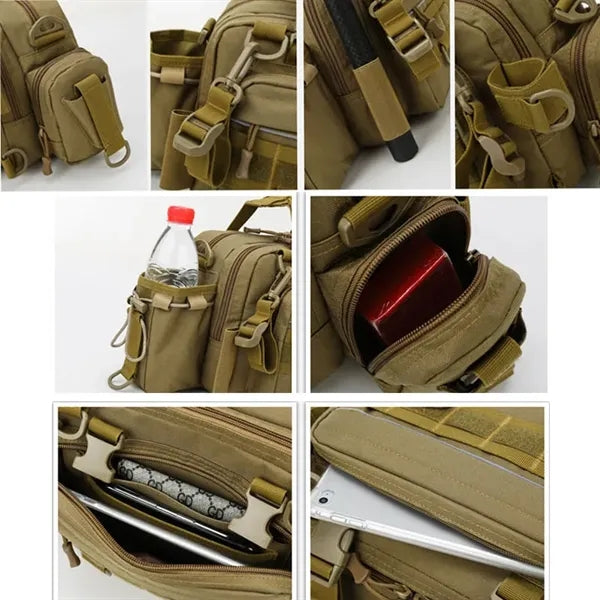 Multi Color Tactical Oxford Waist Shoulder Bag