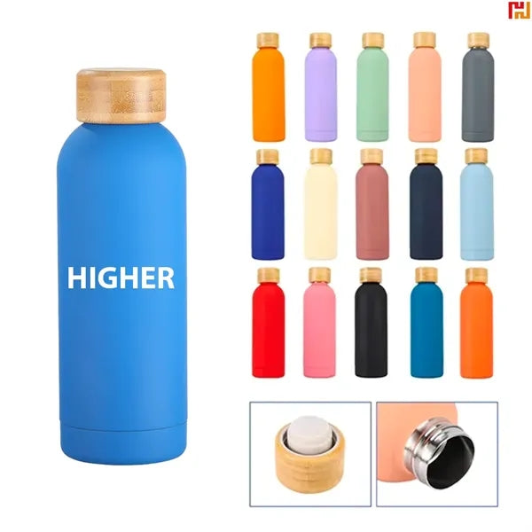 17Oz Bamboo Lid Stainless Steel Thermos Cup