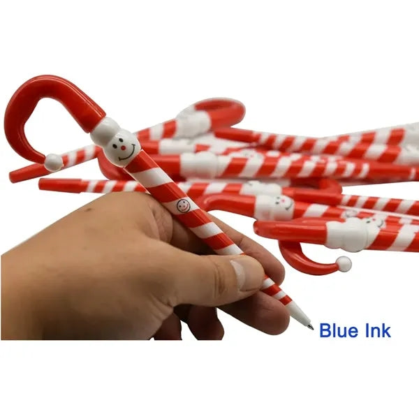 Candy Cane Shaped BallPoint Pen