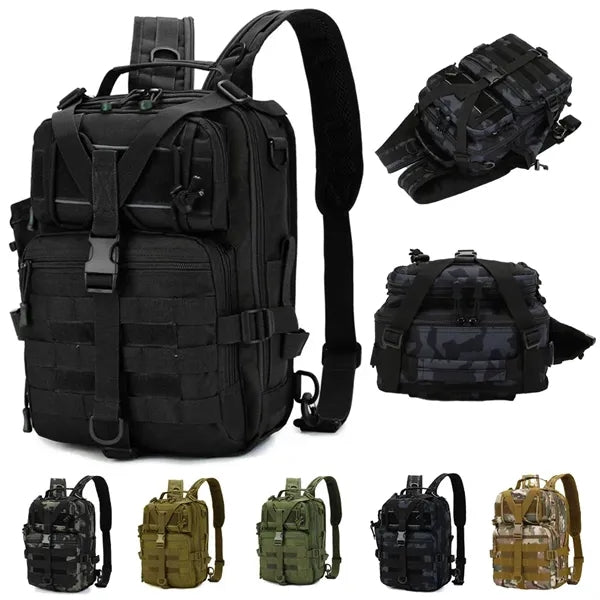 Multi Carry Tactical Nylon Sling Bag