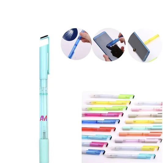 Versatile 4-in-1 Pen: Spray, Stand, Cleaner, Write