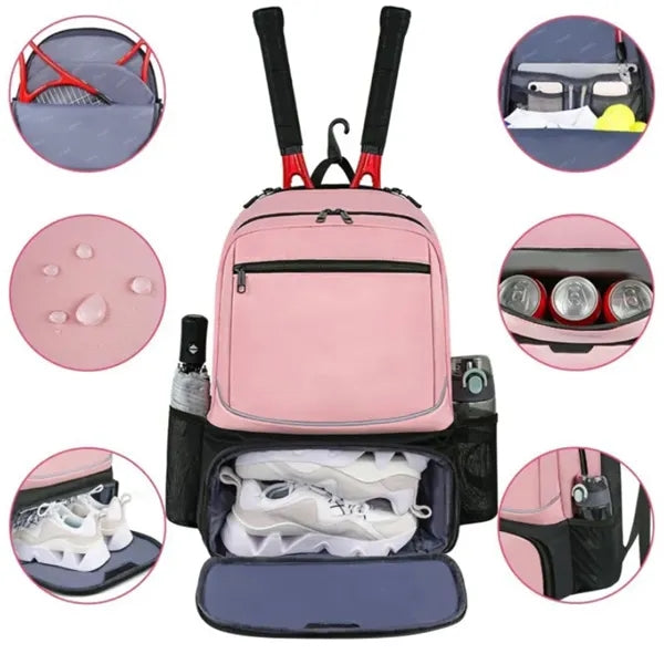 Large Capacity Polyester Tennis Backpack