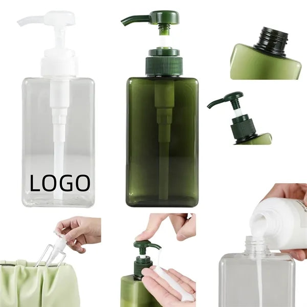 Portable Transparent Dispenser Bottle
