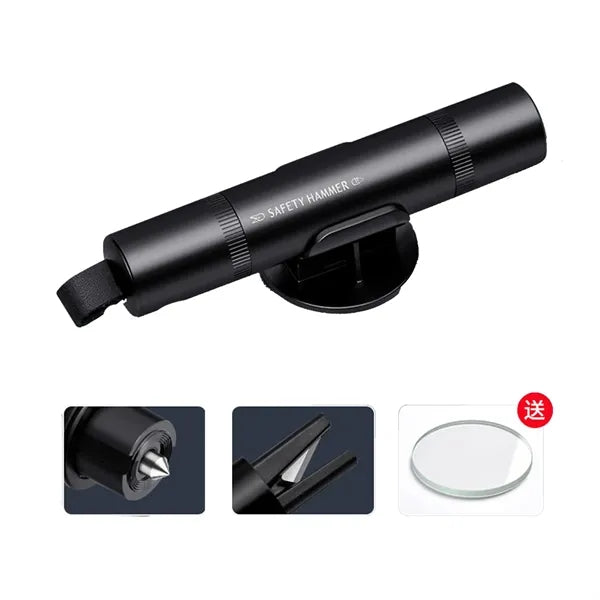 Auto Safety Hammer With Seatbelt Cutter