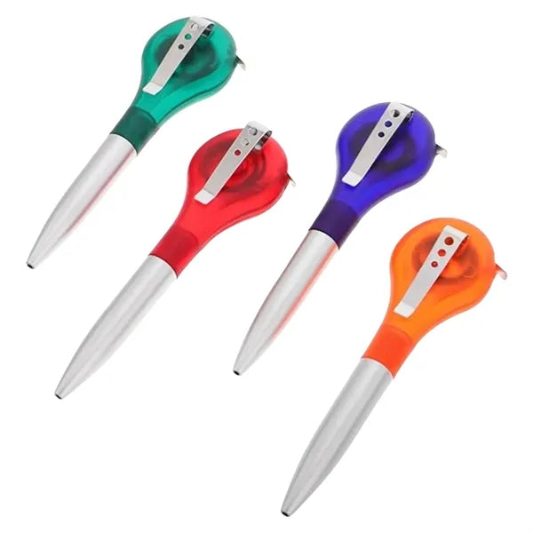 Creative Ballpoint Pen with Retractable Tape Measure