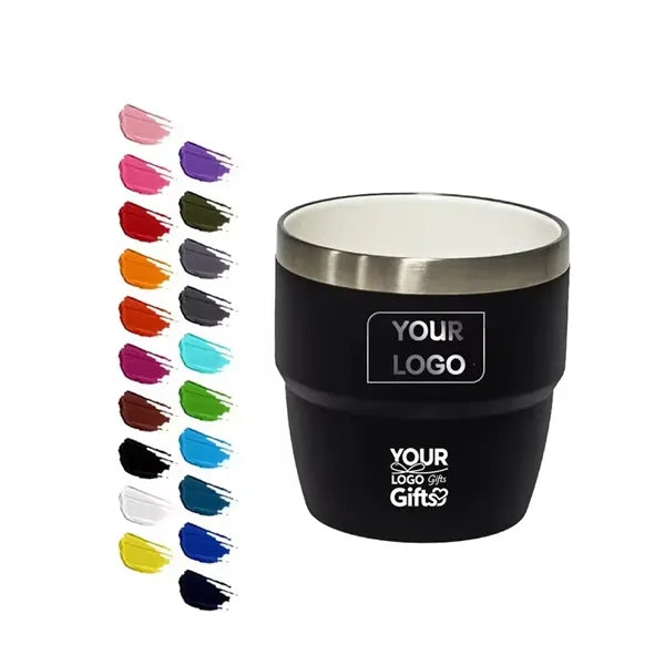 4oz Stackable Insulated Ceramic - Lined Stainless Steel Cup
