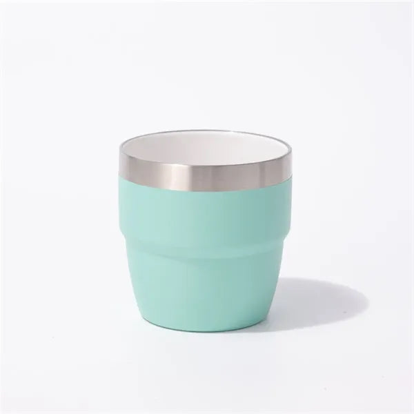 4oz Stackable Insulated Ceramic - Lined Stainless Steel Cup