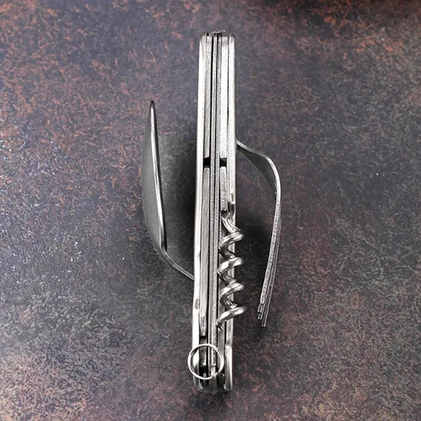 Outdoor Stainless Steel Camping Cutlery Tool Utensil Set