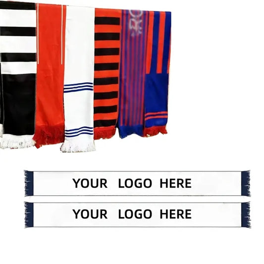 Soccer Fans Souvenir Double Side Logo Print Scarf
