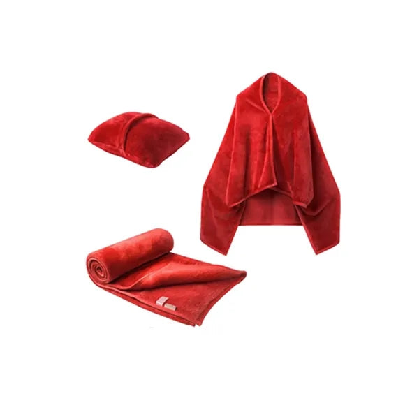 2-In-1 Portable Folding Flannel Blanket