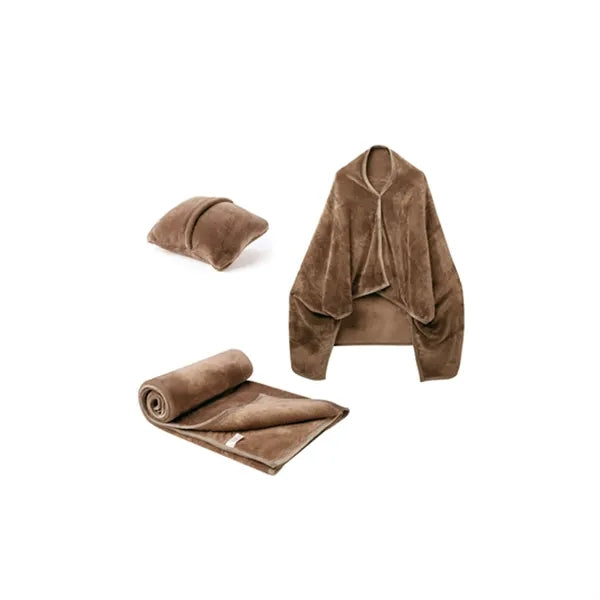 2-In-1 Portable Folding Flannel Blanket