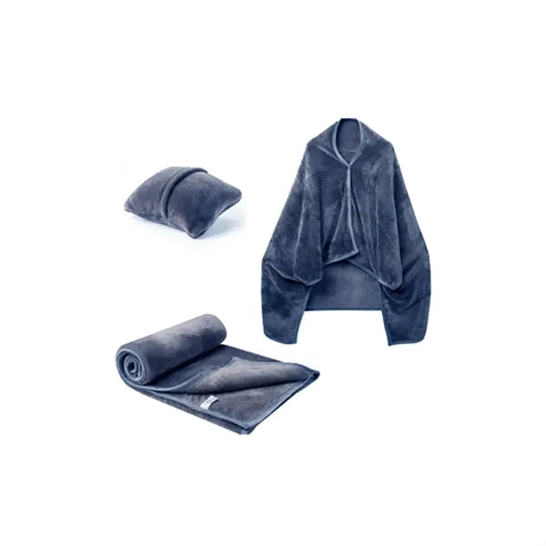 2-In-1 Portable Folding Flannel Blanket