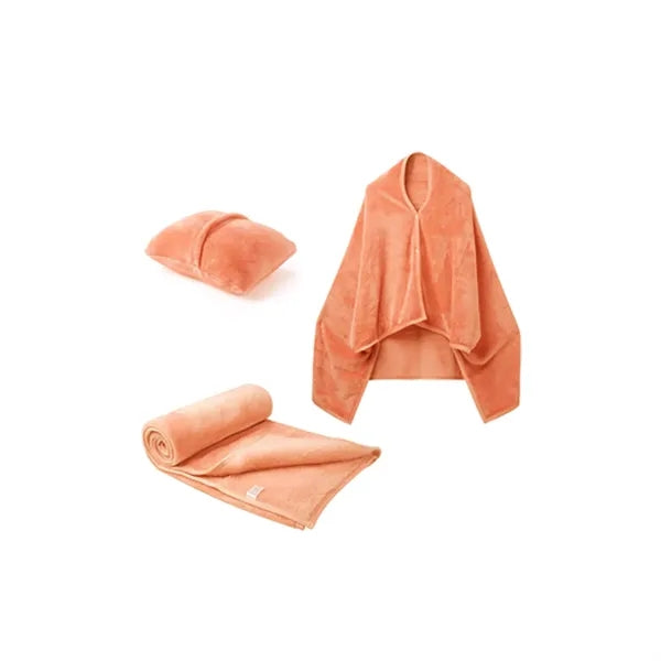 2-In-1 Portable Folding Flannel Blanket