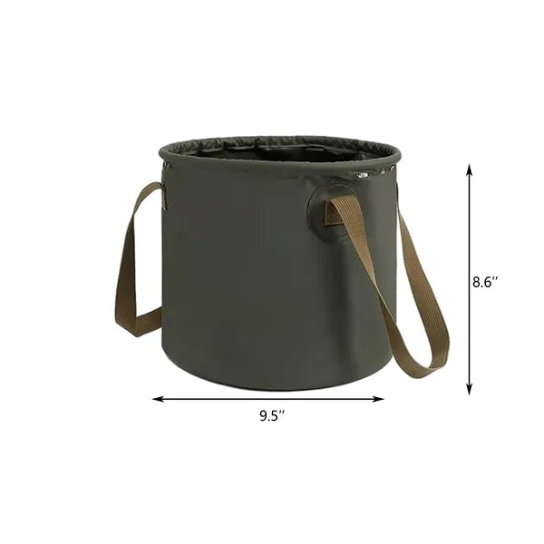 Foldable 2.5Gal Bucket - Camping/Fishing Water Storage