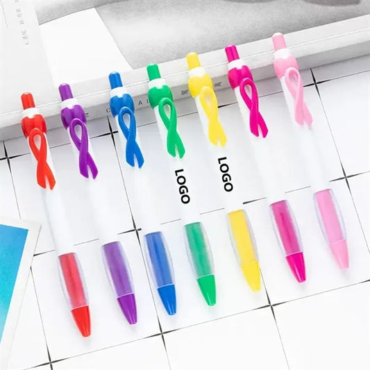 Ribbon Ballpoint Click Pen with Custom Logo