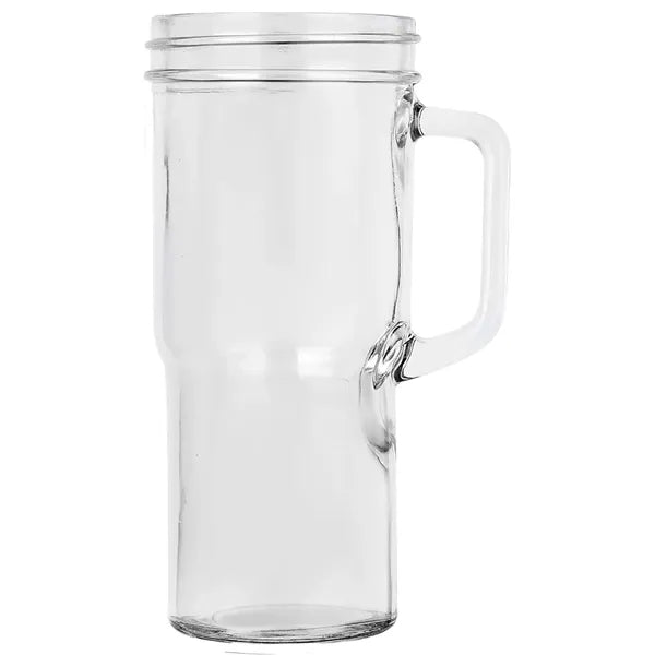 24OZ Glass Tumbler with Lid and Straw