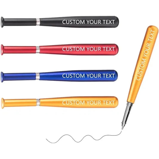 Text Baseball Bat Pen