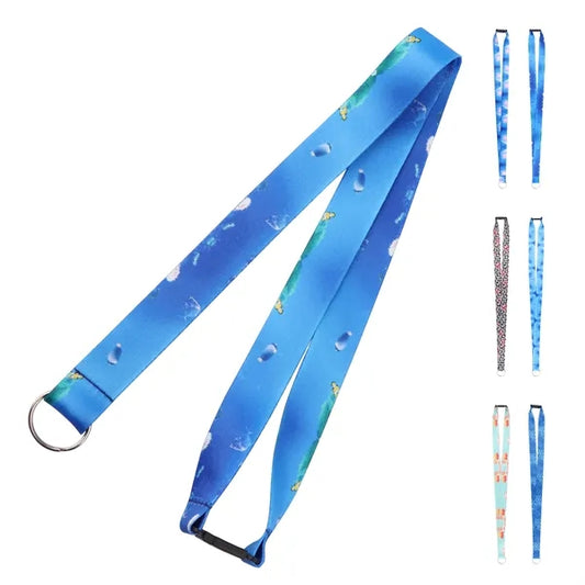 3/4 " Polyester Key Lanyard W/ Safety Breakaway Buckle
