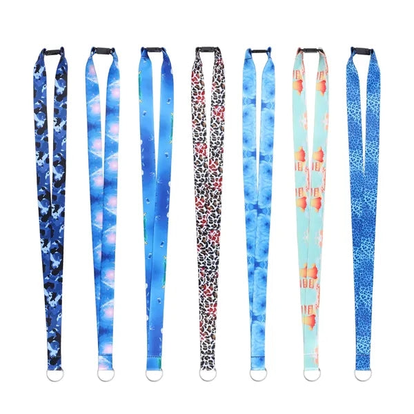 3/4 " Polyester Key Lanyard W/ Safety Breakaway Buckle