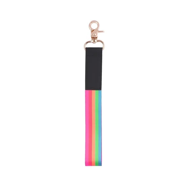 Polyester Wrist Lanyard Strap Keychain W/ Swivel Hook