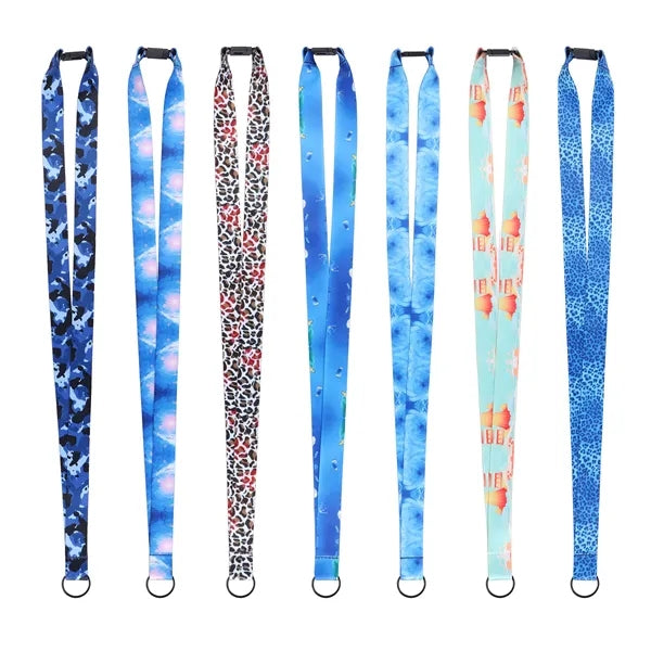 3/4" Safety Breakaway Lanyard W/ Ring for Keys & ID Badges