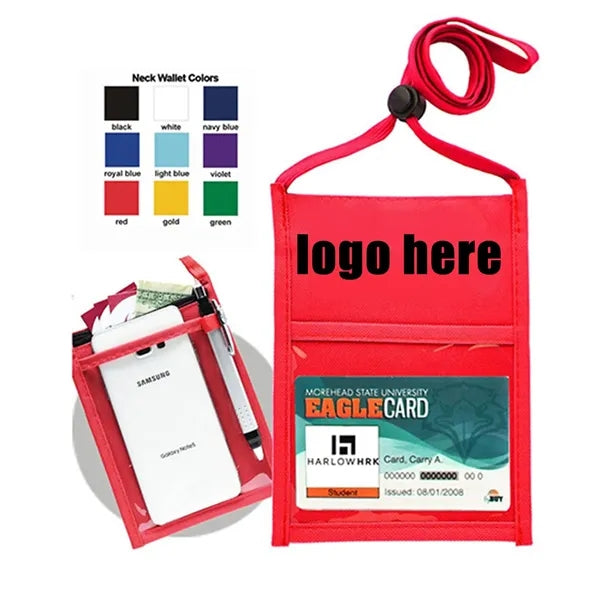 Oxford Cloth Waterproof Neck Pouch