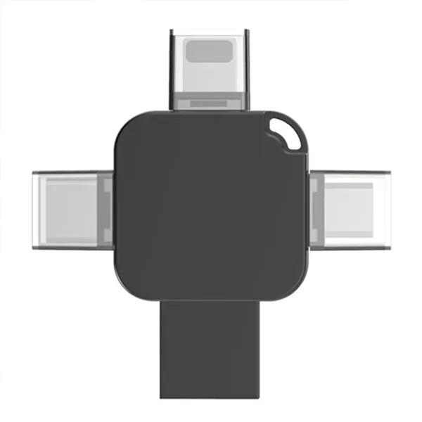 Portable Large Capacity Metal Cross 4 In 1 USB Flash Drive