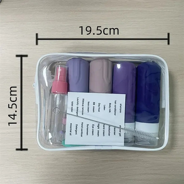 17 Pack Travel Bottles For Toiletries Silicone Containers