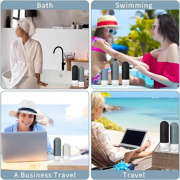17 Pack Travel Bottles For Toiletries Silicone Containers