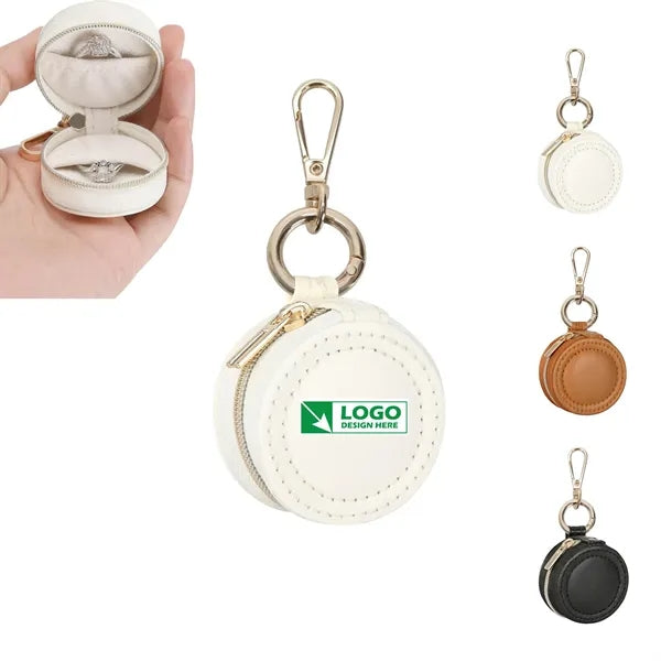 Jewelry Ring Holder Box with Keychain