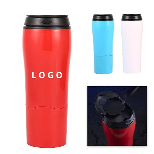 16 Oz. Double Wall Plastic Tumbler Water Bottle