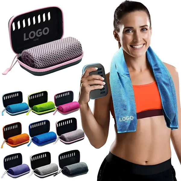 Camping Cooling Towel with EVA Box