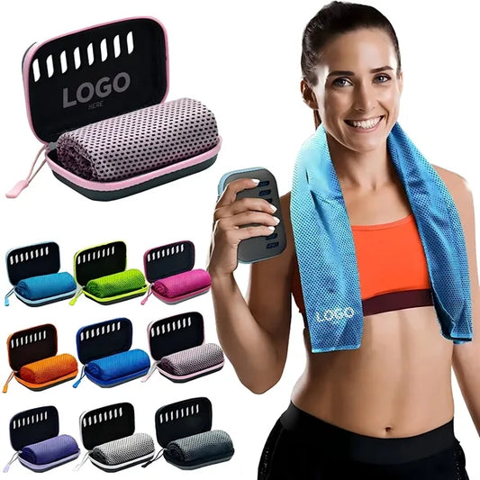 Camping Cooling Towel with EVA Box