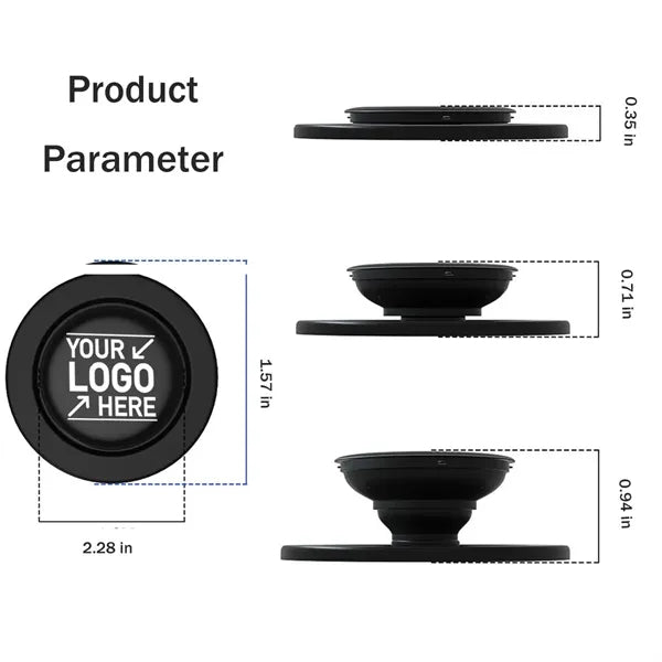 Round Adhesive Phone Grip Magnets Securely Attach