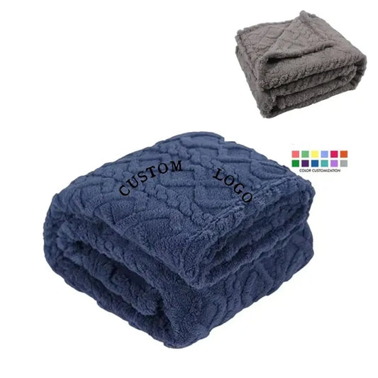 RPET Sherpa Lined Eco Friendly Warm Blanket
