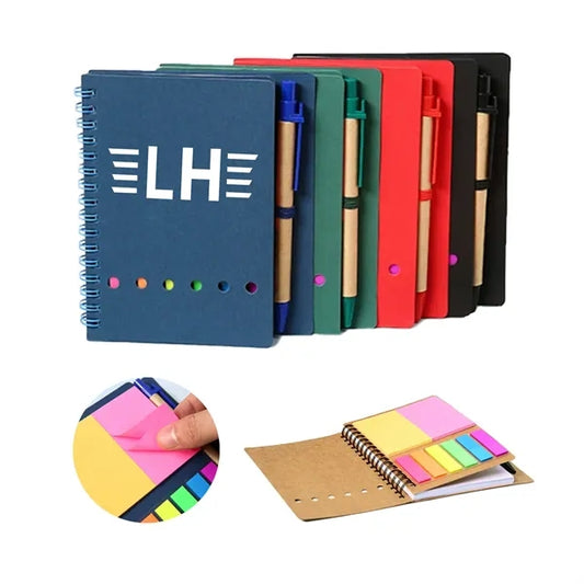 Kraft Paper Sticky Notes with Ballpoint Pen