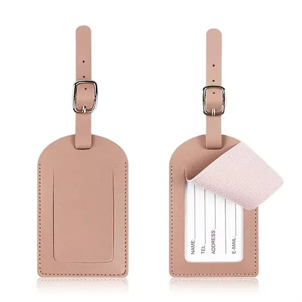 Recycled Leatherette Water-Resistant Luggage Tag