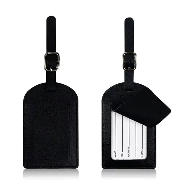 Recycled Leatherette Water-Resistant Luggage Tag