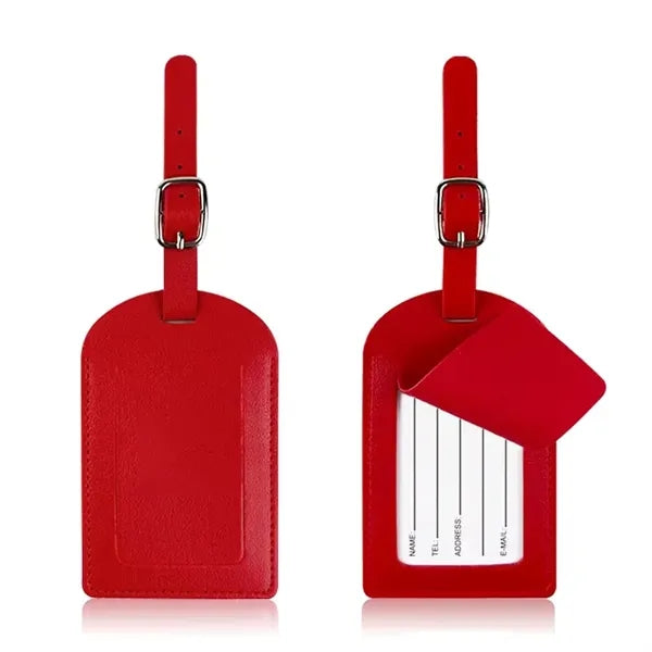 Recycled Leatherette Water-Resistant Luggage Tag