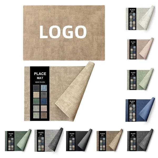 Premium Textured-Leather Placemats