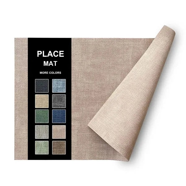 Premium Textured-Leather Placemats