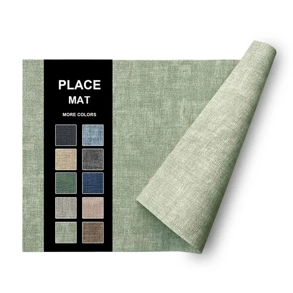Premium Textured-Leather Placemats