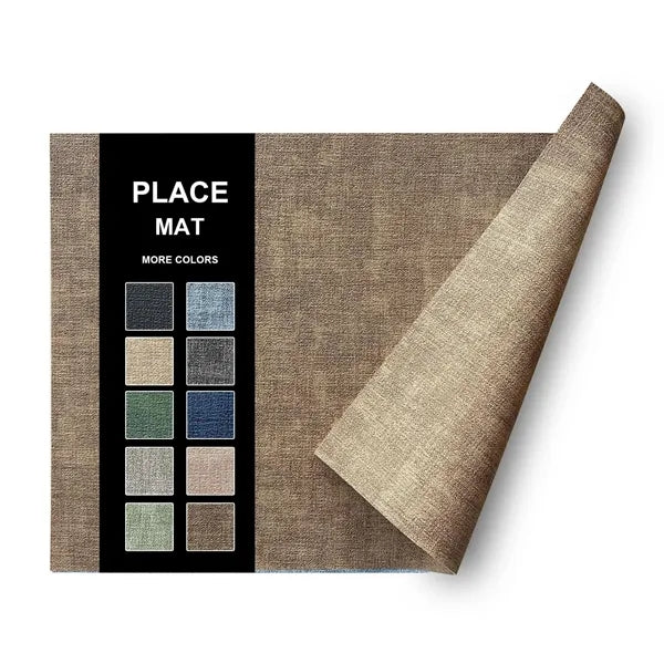 Premium Textured-Leather Placemats