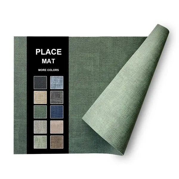 Premium Textured-Leather Placemats